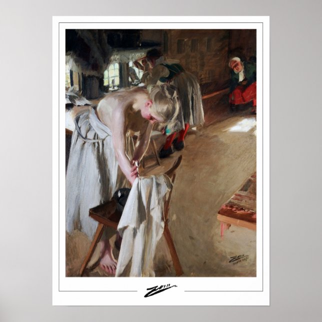 Anders Zorn Zedign cartel de arte #178 (Frente)