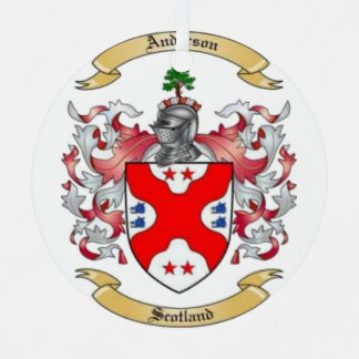 Anderson Family Crest* Ornamento cerámico