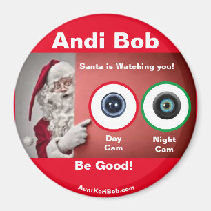 Andi Bob Santa mira el imán