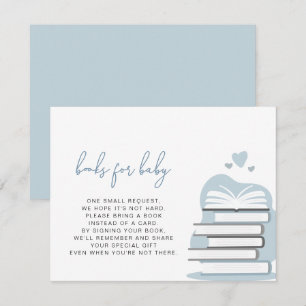 ANDI Dusty Blue Books para la tarjeta de bebé