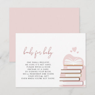 ANDI Dusty Rosa Rubor Pink Books para la tarjeta d
