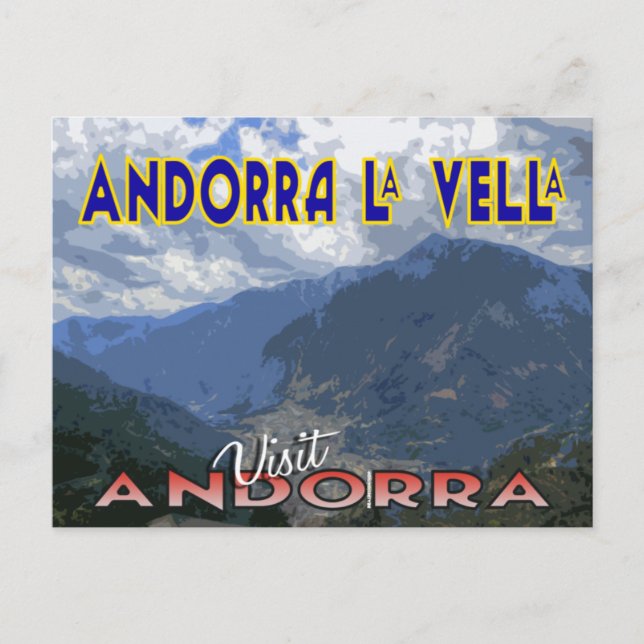 Andorra La Vella, Visita la postal Andora (Anverso)