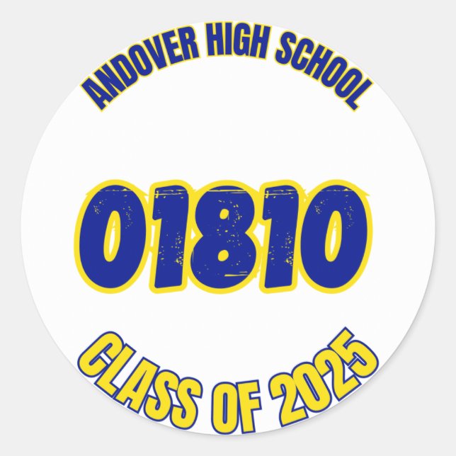 Andover Clase de 2025 Pegatina (Anverso)