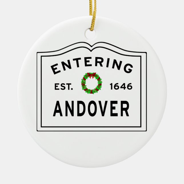 Andover, MAMÁES Ornamento Metalizado de la guirnal (Frente)