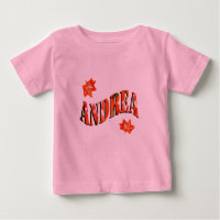 Andrea, nombre de chica hecho de lirios, camiseta