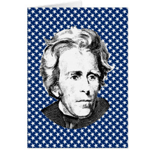 Andrew Jackson con el fondo de las estrellas