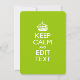 Android Green Mantenga la calma y su texto