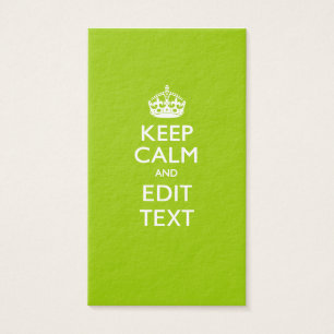 Android Green Mantenga la calma y su texto