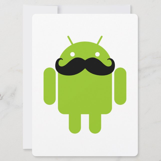 Android Robot Mustache (Anverso)