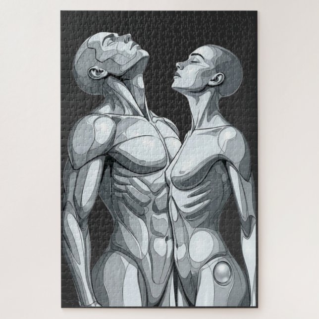 Android Union: Cyborg Couple 1014-Piece Puzzle (Vertical)