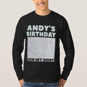 ANDY ITu2019S MI CUMPLEAÑOS RÓTULO MI CAMISETA
