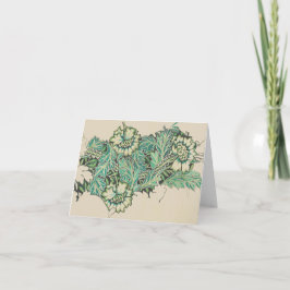 ANEMONA DE William Morris FOLDED NOTE CARD