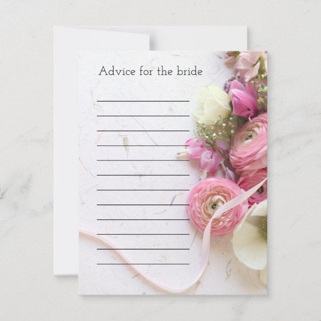 Anémonas, ranunculus, boda de cinta (Anverso)