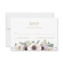 Anemone Bouquet RSVP Card