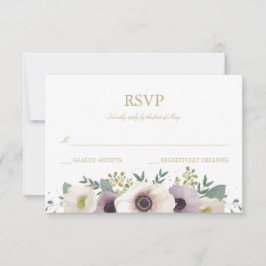 Anemone Bouquet RSVP Card
