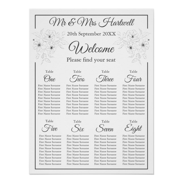 Anemone en la tabla de asientos blancos~ (Anverso)