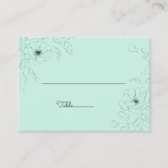 Anemone en la tarjeta de plaza plana de fondo de l (Anverso)