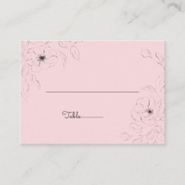 Anemone en la tarjeta plana Rosa pálida