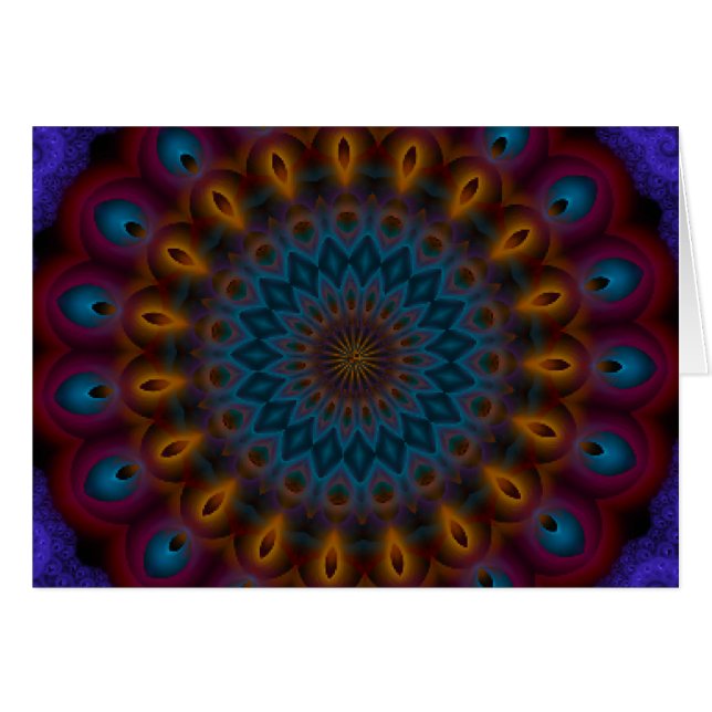 Anemone Kaleidoscope Mandala (Anverso (Horizontal))