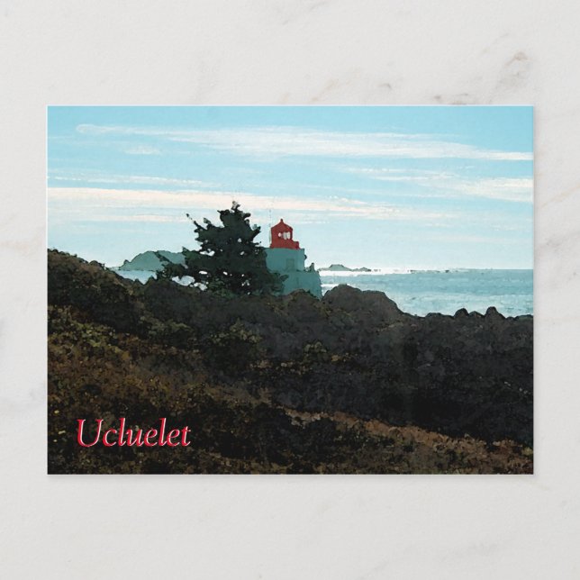 Anfitrato Tarjeta postal del faro - Ucluelet (Anverso)
