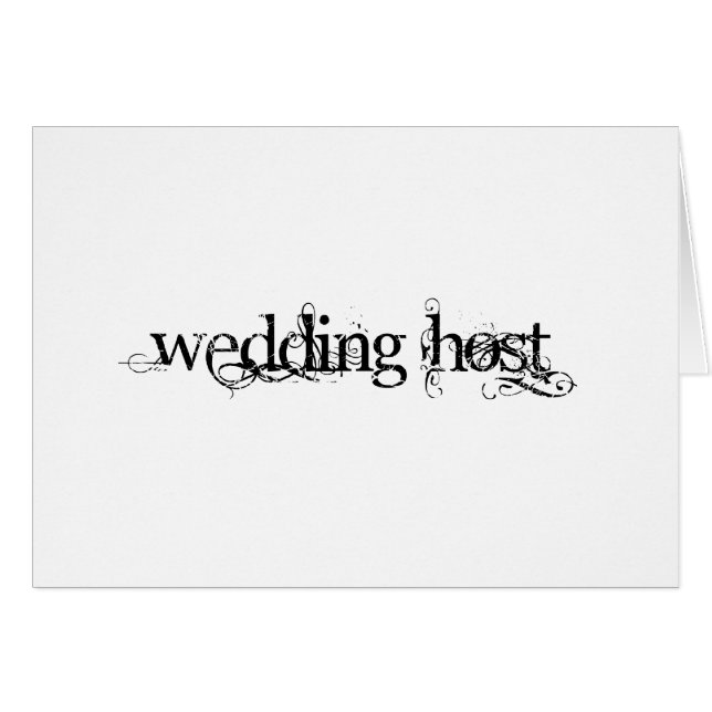 Anfitrión de la boda (Anverso (Horizontal))