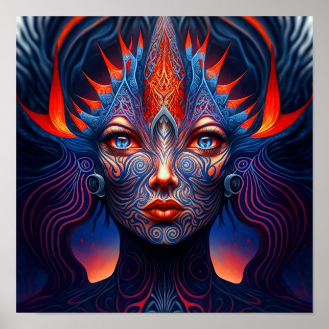 Anfitrión - Impresión de la diosa del arte en el m (Frente)