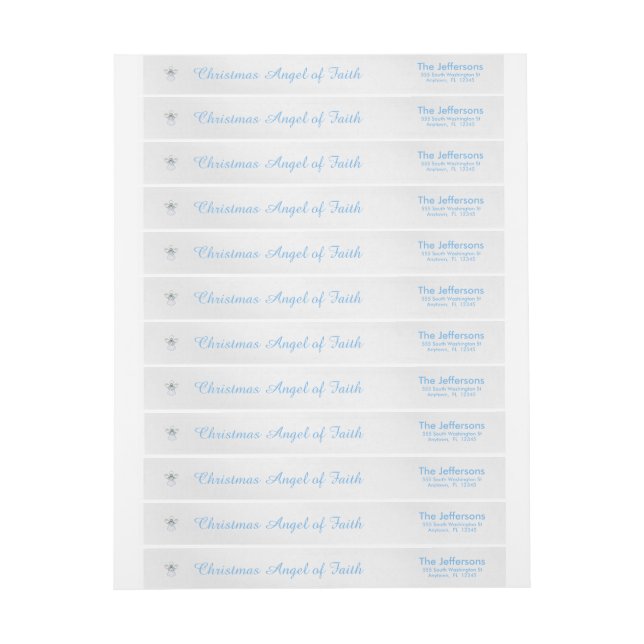 Ángel afiligranado metálico azul del navidad de la (hoja)