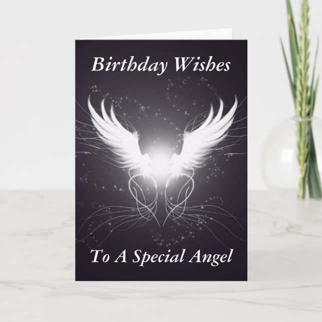 ¡Ángel Alas! - Tarjeta de bienvenida de cumpleaños (Anverso)