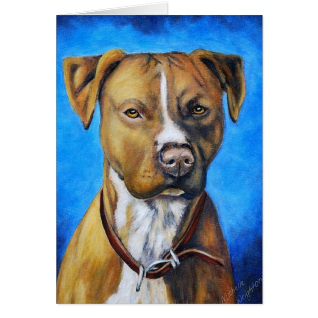 Angel American Staffordshire Terrier Dog Art (Frente)
