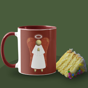 Ángel asiático, taza de café Ángel Guardian