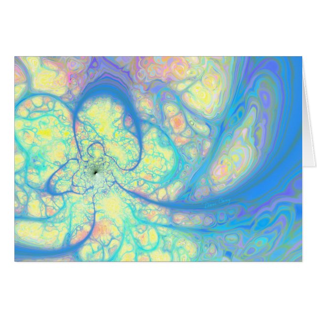 Ángel azul - azul cósmico y limón (Anverso (Horizontal))