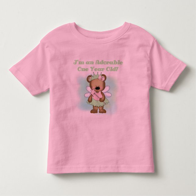 Angel Bear primera camisetas de cumpleaños y regal (Anverso)