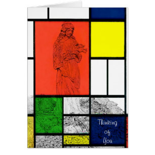 Angel Bouquet Thinking of You Card
