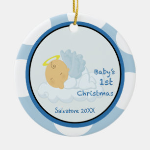 Angel Boy 1 Ornamento de Navidad