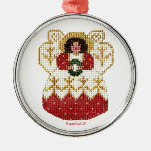 ángel con ornamento de corona