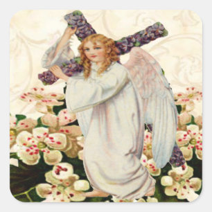Ángel con Pegatinas cruzados