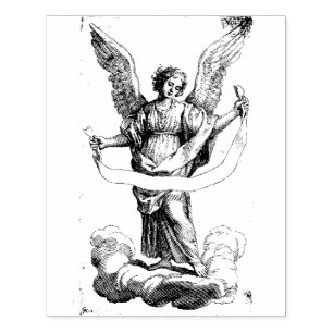 Ángel con sello de goma de Banderole