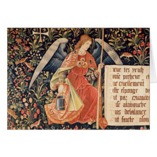 Ángel con una esponja atada a una barra