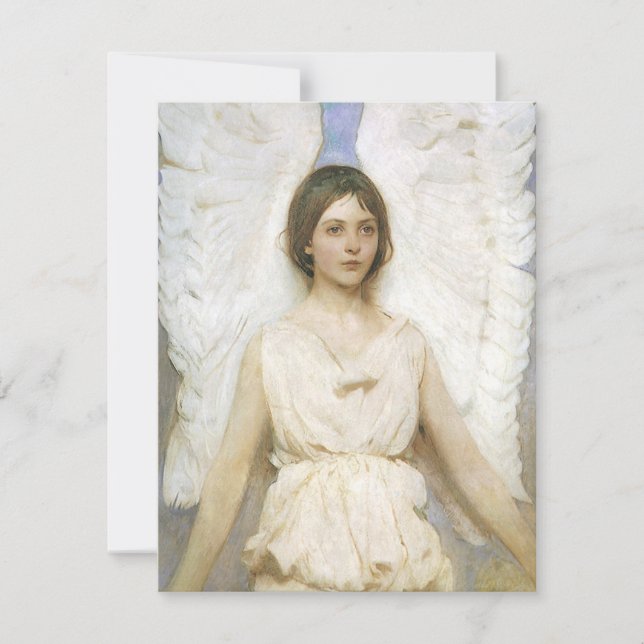 Ángel de Abbott Thayer, Bella Artes victoriano vin (Anverso)