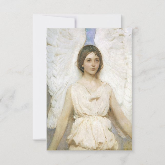 Ángel de Abbott Thayer, Bella Artes victoriano vin (Anverso)