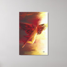 Ángel de arte de pared cristiano grande nº 1 en ro