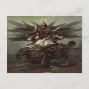 Ángel de Azrael de la postal de la muerte