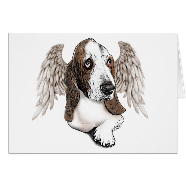 Ángel de Basset Hound (Anverso (Horizontal))