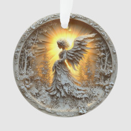 Ángel de brillo de ornamento acrílico