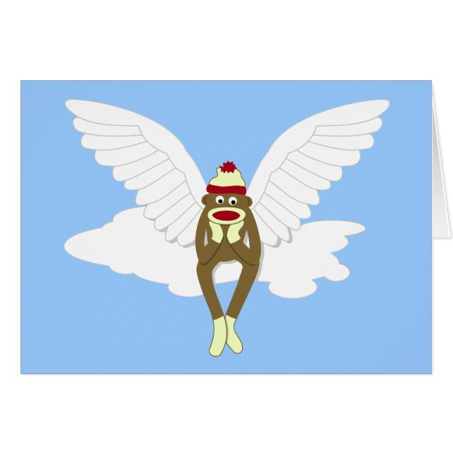 Ángel de guarda del mono del calcetín (Anverso (Horizontal))