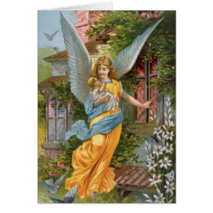 Ángel de guarda del Victorian con el bebé