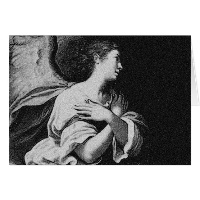 Ángel de guarda en blanco y negro (Anverso (Horizontal))