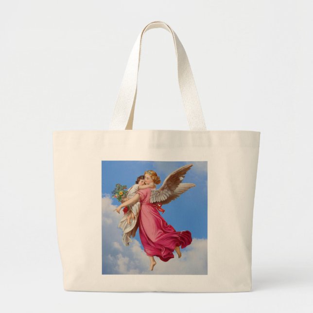 Ángel de guarda y bolso del niño (Frente)