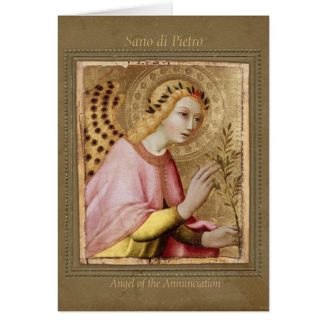 Ángel de la Anunciación Sano di Pietro CC0745 Sien (Frente)