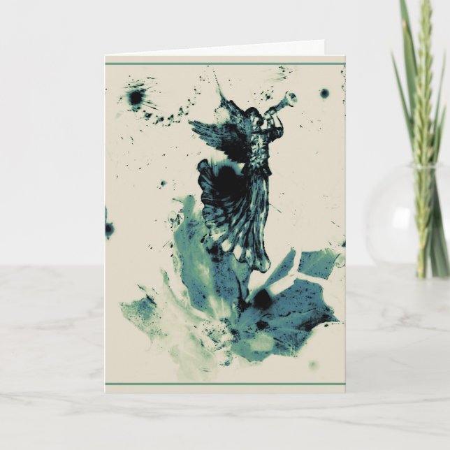 Ángel de la buena tarjeta de Navidad de las (Anverso)